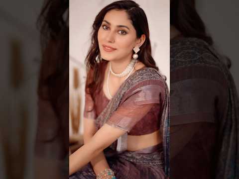 Dark Brown Linen Cotton Saree