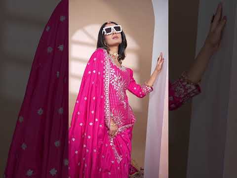 Dark Pink Natural Crepe Suit