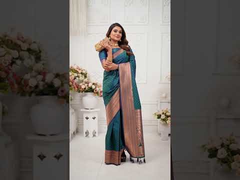 Deep Navy Blue Soft Silk Saree