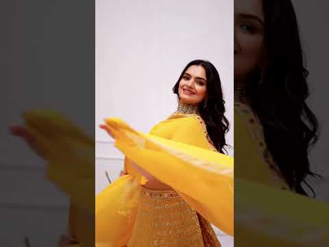 Mustard Yellow Faux Georgette Lehenga