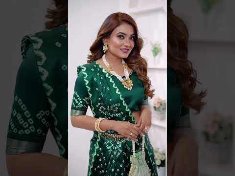 Deep Green Soft Satin Silk Saree