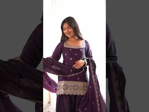 Dark Purple Roman Silk Suit