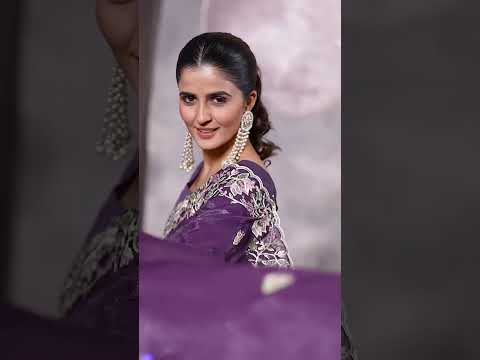 Wine Purple Multi Thread Embroidered Saree – Gold Crunchy, Sequins & Cut Work