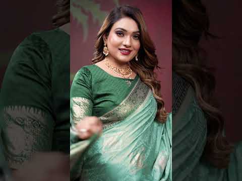 Powder Blue Handloom Satin Silk Saree