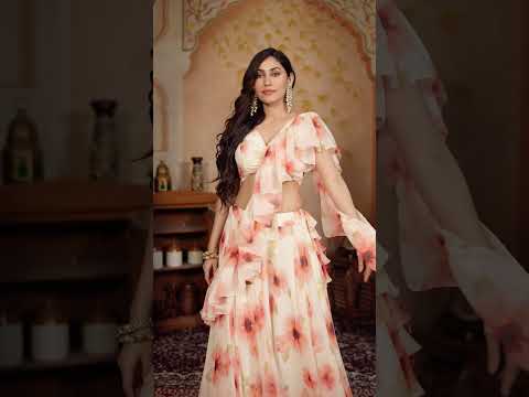 Light Pastel Green Soft Georgette Lehenga