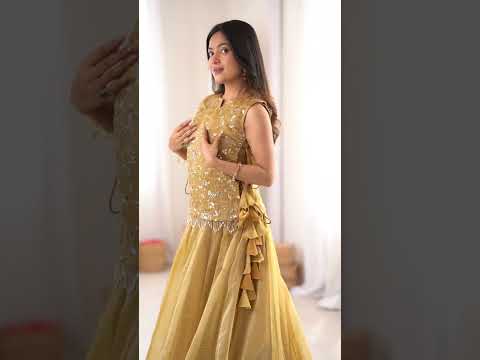Sky Blue Salsa Crush Lehenga