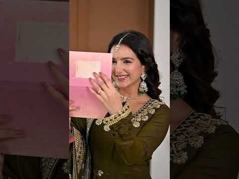 Olive Green Vichitra Silk Suit