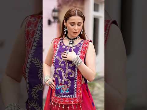 Multicolor Thread Embroidered Lehenga – Navratri Garba Wear