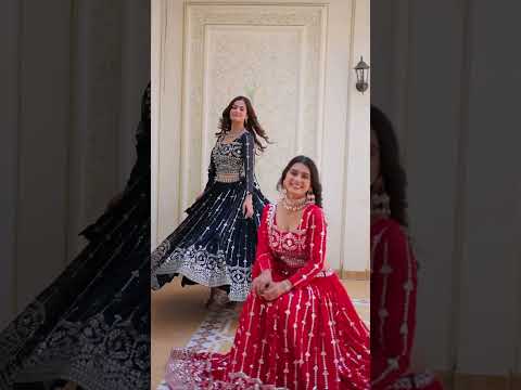 Navy Blue Sequins Embroidered Lehenga – Faux Georgette Party Wear