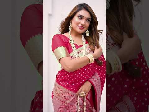 Red Georgette Silk Saree
