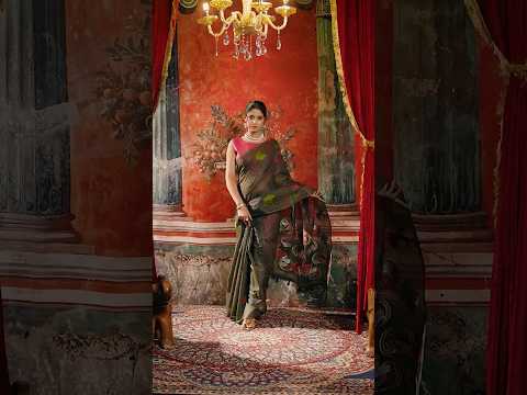 Black Jacquard Weaving Saree – Khadi Cotton Festive Wear