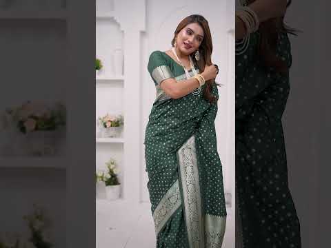 Dark Green Georgette Silk Saree