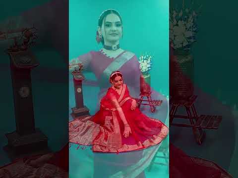 Red Organza Silk Saree