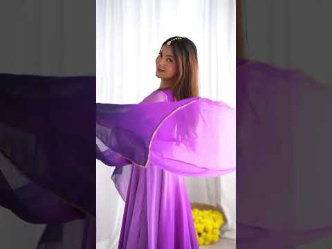 Purple Faux Georgette Suit