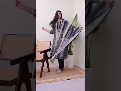 Black Organza Silk Kurti