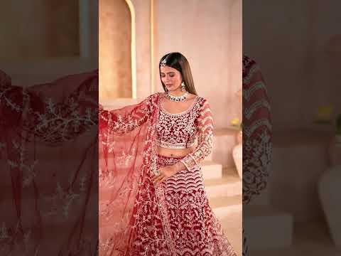 Yashodhara Butterfly Net Lehenga