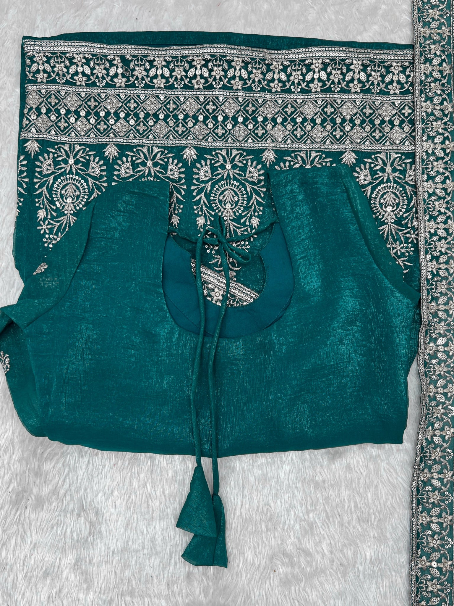 Rama suit flat lay - back tie-up detail