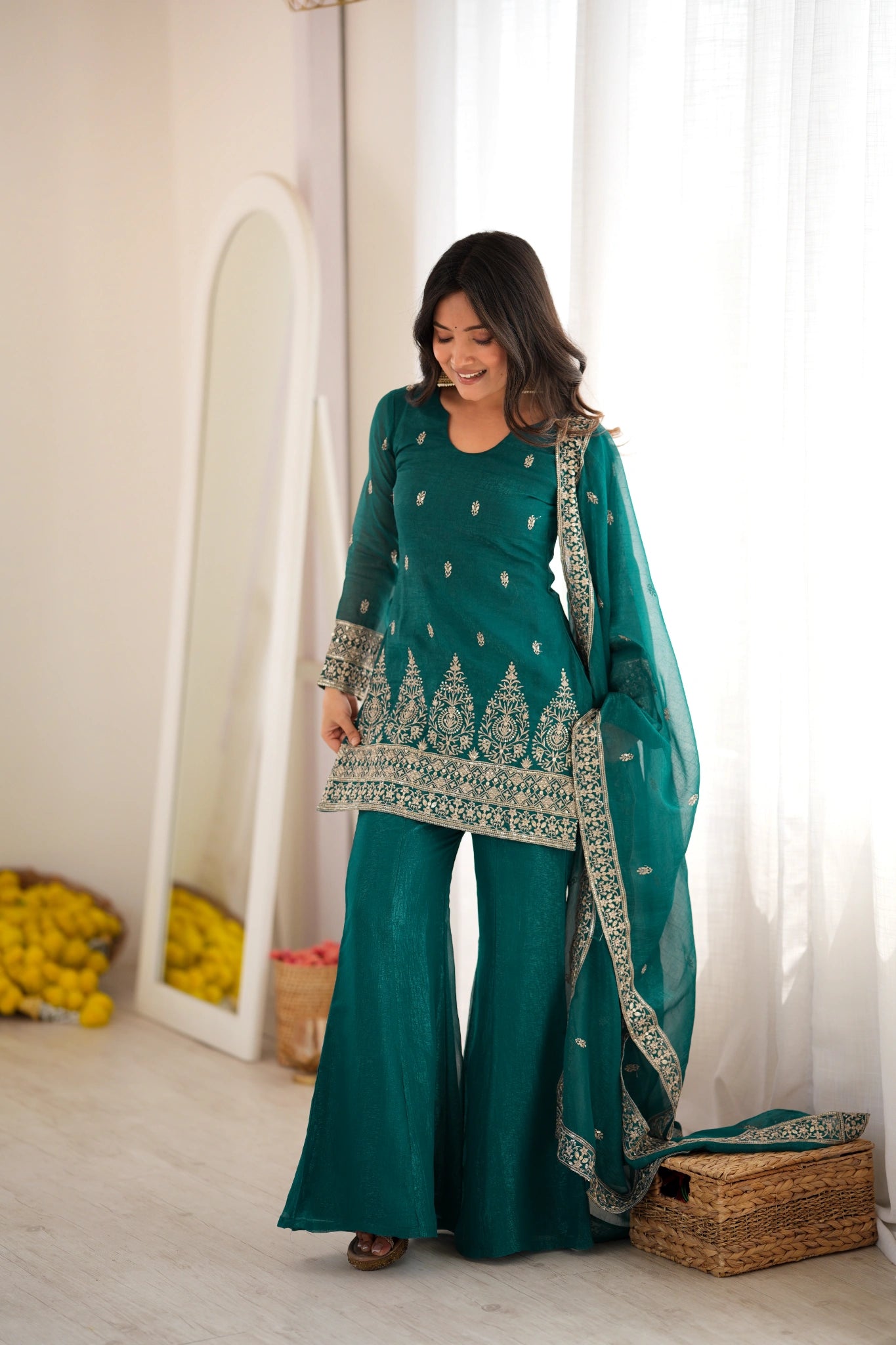 Rama suit - bell bottom pant full length