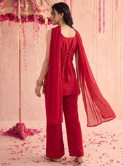 Red Suit KU318 back view