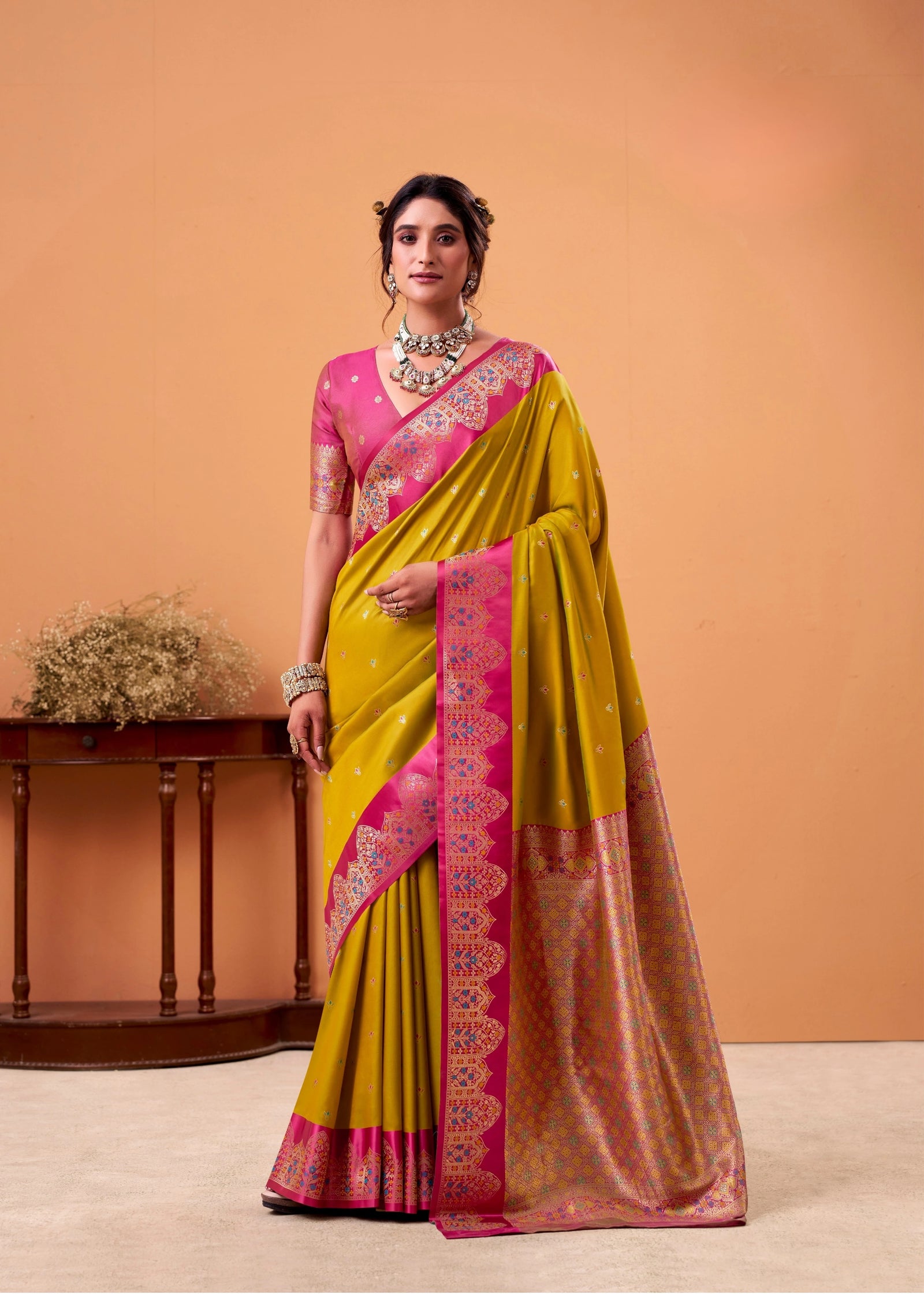 Buy Sarees Online in India | Silk, Banarasi, Wedding Sarees – Kalyanja

