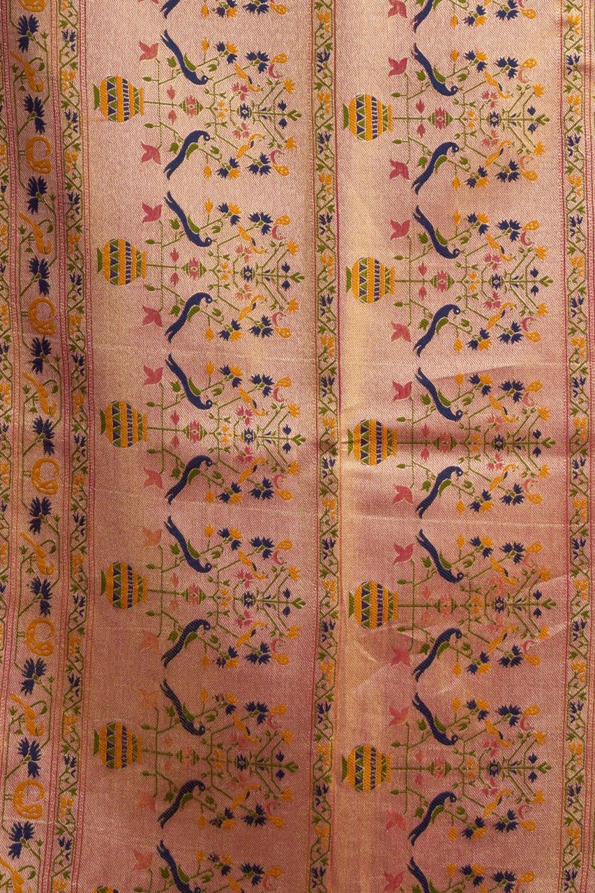 Soft Pink Saree portrait detail – KS380