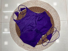 Soft Purple Kodi with Handwork Blouse Back – Kalyanja KB47