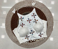 White Kodi with Handwork Blouse – Kalyanja KB47