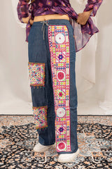 Ghughari Embroidered Denim Jeans Lower Body Detail Kalyanja KC16