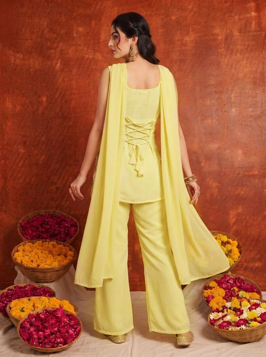 Yellow Suit KU318 back view