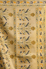 Yellowish Beige Jacquard Saree back drape – KS380